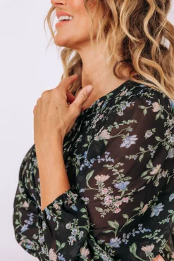 Annie Floral Long Sleeve Top