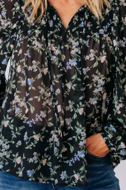 Annie Floral Long Sleeve Top