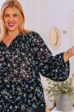 Annie Floral Long Sleeve Top