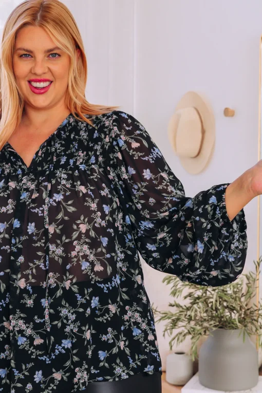 Annie Floral Long Sleeve Top
