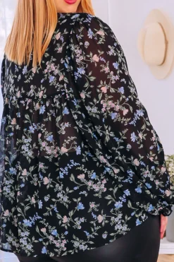 Annie Floral Long Sleeve Top