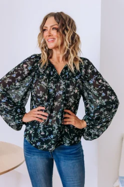 Annie Floral Long Sleeve Top