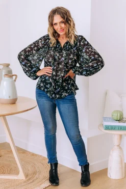 Annie Floral Long Sleeve Top