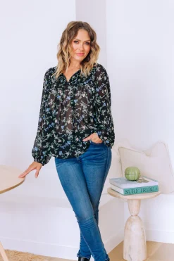 Annie Floral Long Sleeve Top