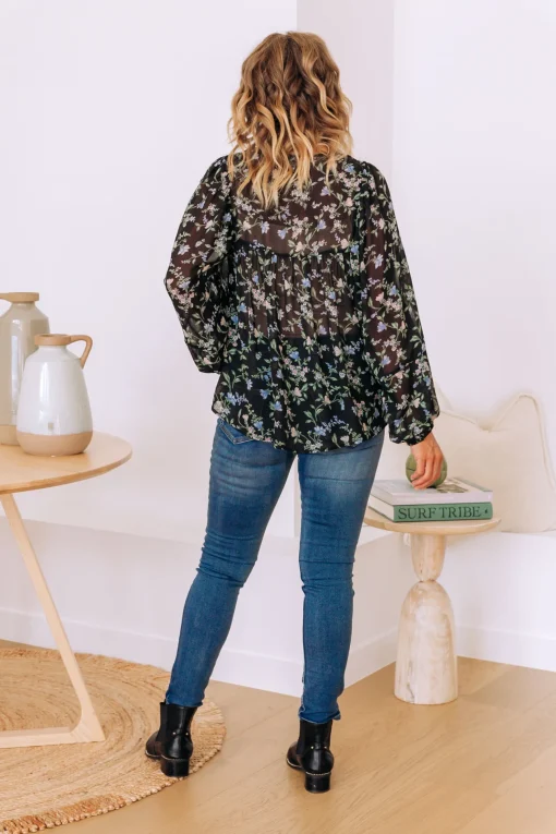 Annie Floral Long Sleeve Top