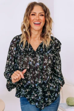 Annie Floral Long Sleeve Top