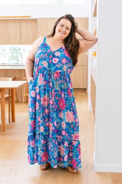 April Maxi Dress in Paisley Floral