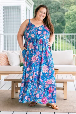April Maxi Dress in Paisley Floral