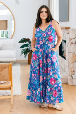 April Maxi Dress in Paisley Floral