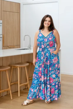 April Maxi Dress in Paisley Floral