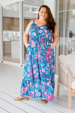 April Maxi Dress in Paisley Floral
