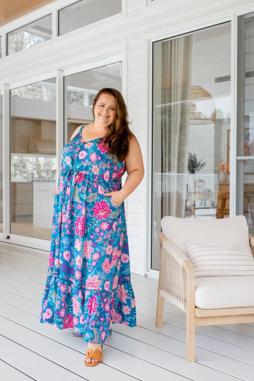 April Maxi Dress in Paisley Floral