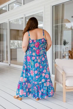 April Maxi Dress in Paisley Floral