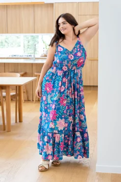 April Maxi Dress in Paisley Floral