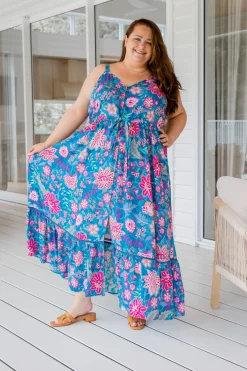April Maxi Dress in Paisley Floral
