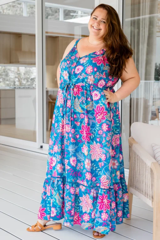April Maxi Dress in Paisley Floral