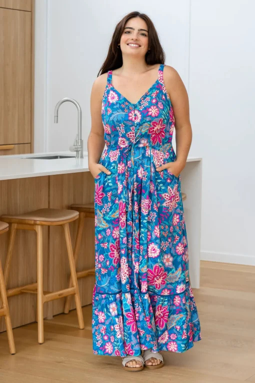 April Maxi Dress in Paisley Floral