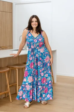 April Maxi Dress in Paisley Floral
