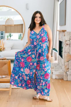 April Maxi Dress in Paisley Floral