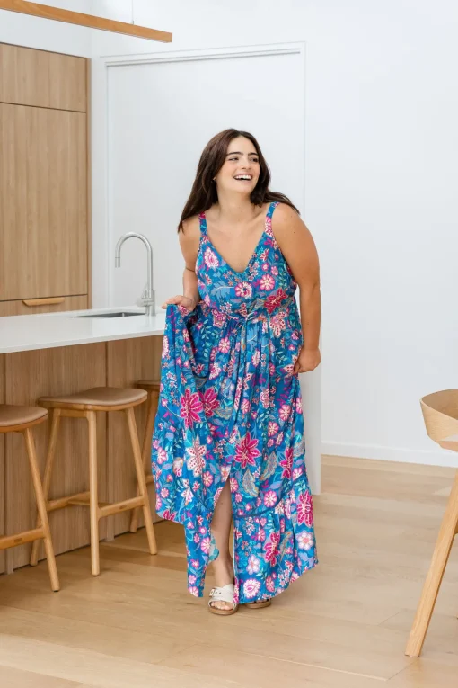 April Maxi Dress in Paisley Floral