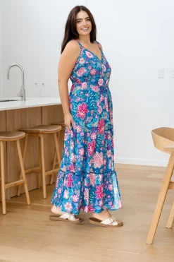 April Maxi Dress in Paisley Floral
