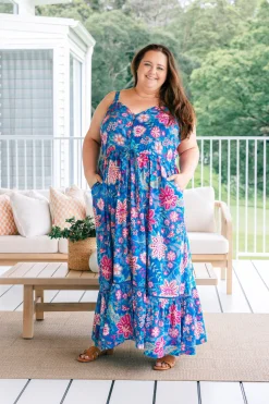 April Maxi Dress in Paisley Floral