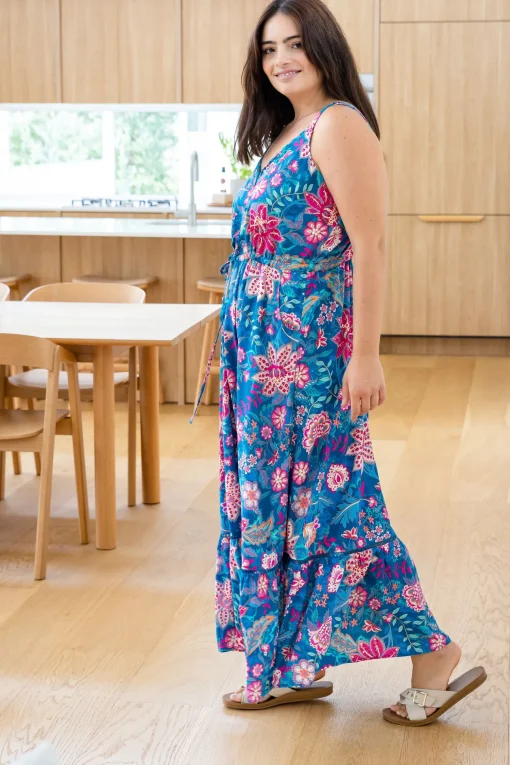 April Maxi Dress in Paisley Floral