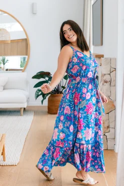 April Maxi Dress in Paisley Floral