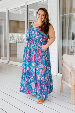 April Maxi Dress in Paisley Floral