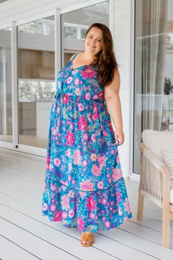 April Maxi Dress in Paisley Floral