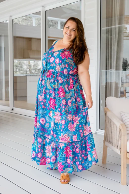 April Maxi Dress in Paisley Floral