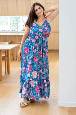 April Maxi Dress in Paisley Floral
