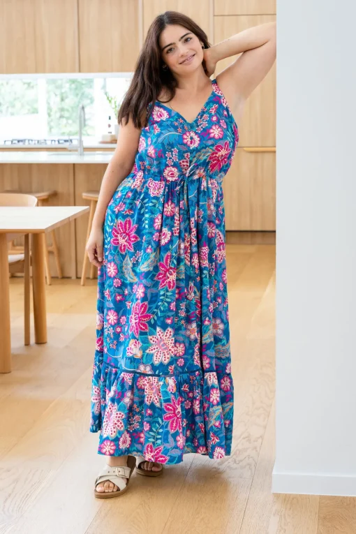 April Maxi Dress in Paisley Floral