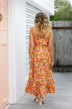 April Maxi Dress in Sunshine Floral