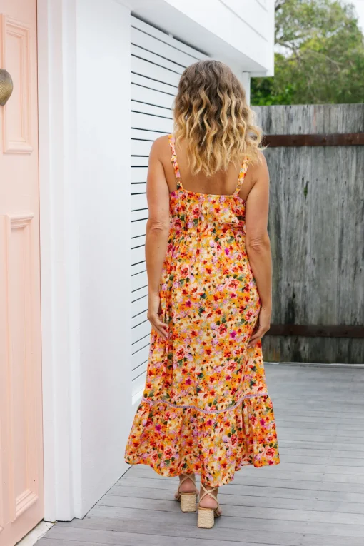 April Maxi Dress in Sunshine Floral