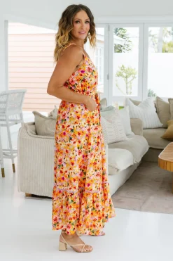 April Maxi Dress in Sunshine Floral