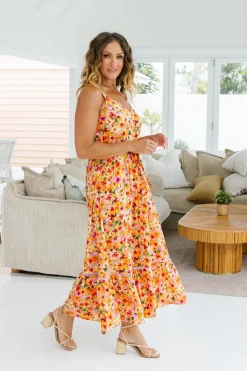 April Maxi Dress in Sunshine Floral