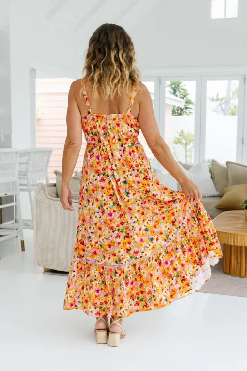 April Maxi Dress in Sunshine Floral