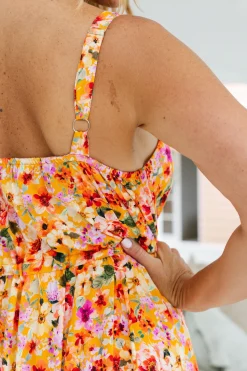 April Maxi Dress in Sunshine Floral