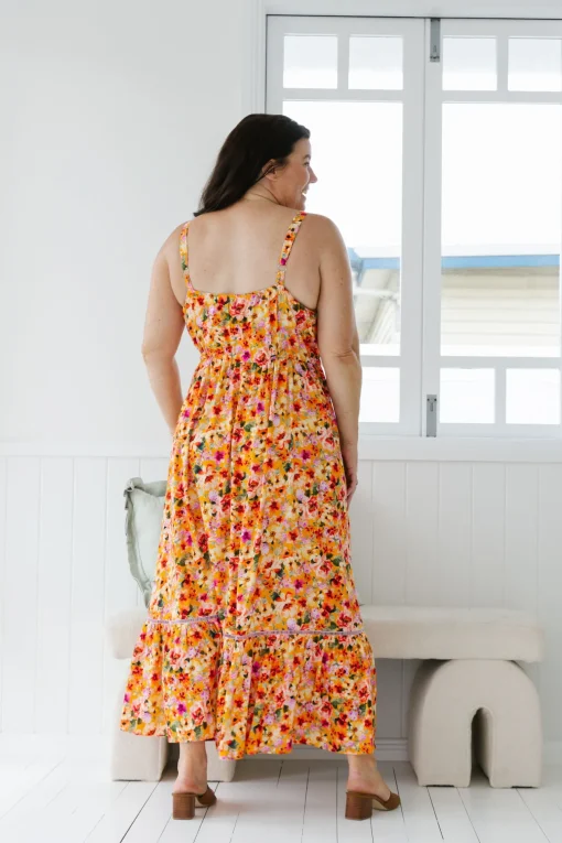 April Maxi Dress in Sunshine Floral
