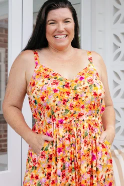 April Maxi Dress in Sunshine Floral