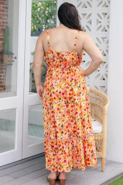 April Maxi Dress in Sunshine Floral