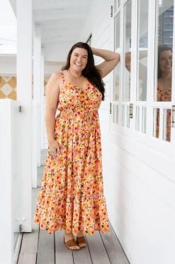 April Maxi Dress in Sunshine Floral
