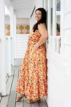 April Maxi Dress in Sunshine Floral