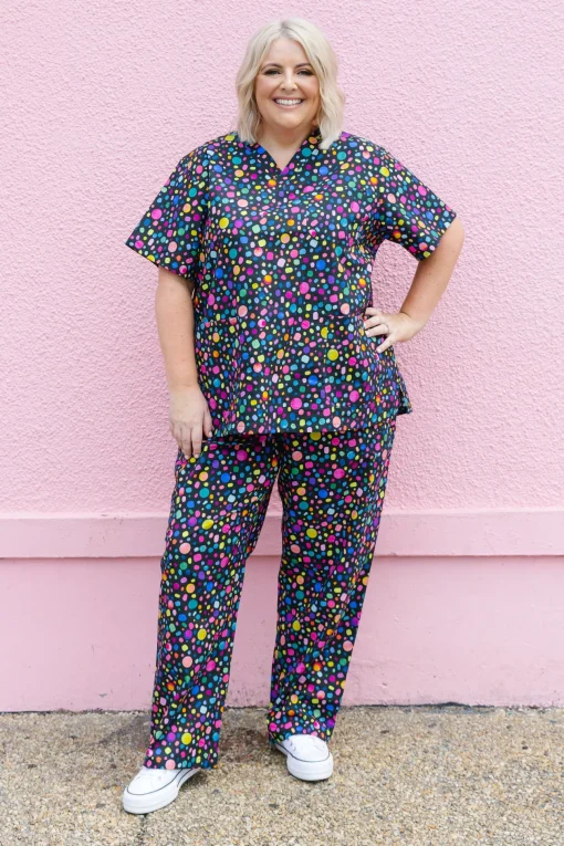 Audrey Scrubs in Black Pebble by Kasey Rainbow