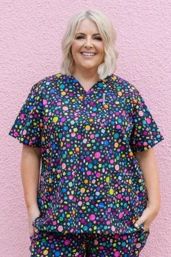 Audrey Scrubs in Black Pebble by Kasey Rainbow