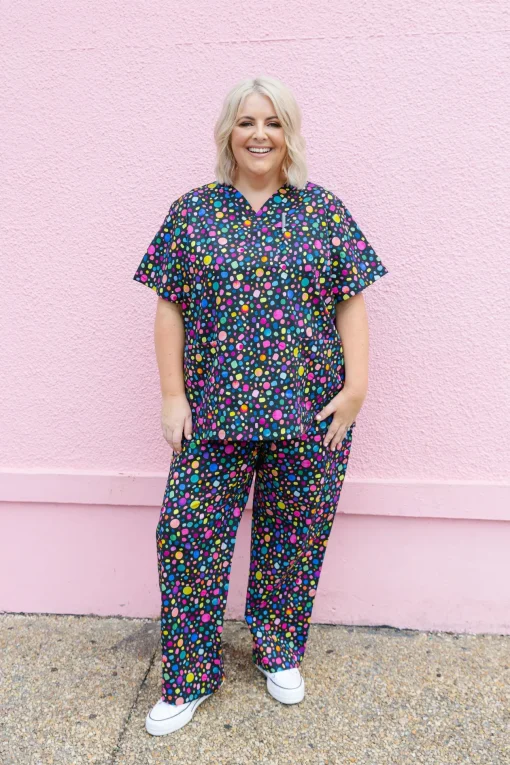 Audrey Scrubs in Black Pebble by Kasey Rainbow