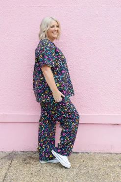 Audrey Scrubs in Black Pebble by Kasey Rainbow