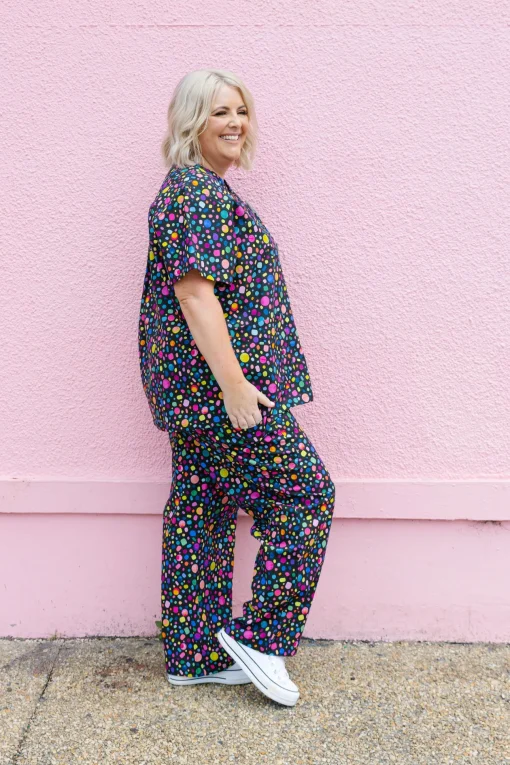 Audrey Scrubs in Black Pebble by Kasey Rainbow
