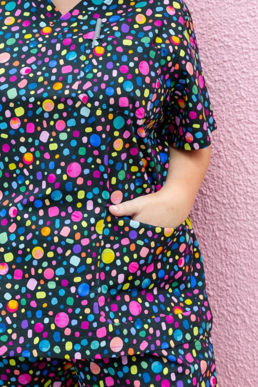 Audrey Scrubs in Black Pebble by Kasey Rainbow